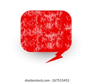 Rough Grunge Speech Bubble
