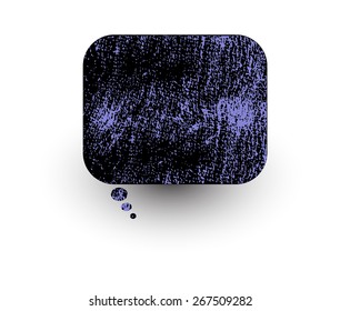 Rough Grunge Texture Abstract Chat Bubble