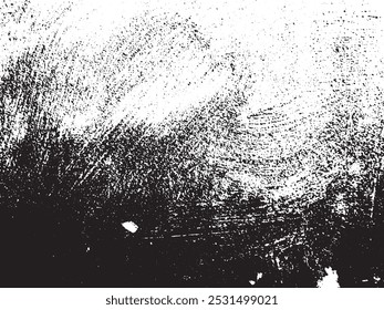 Rough grunge texture of old plaster wall in black and white. The grunge wall vector texture with peeling paint is perfect for banner interior or exterior design, creating a vintage look.