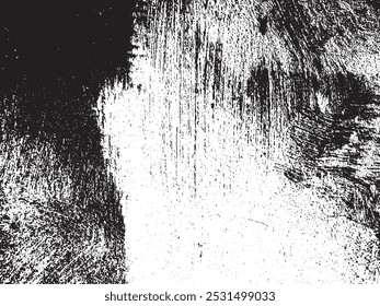 Rough grunge texture of old plaster wall in black and white. The grunge wall vector texture with peeling paint is perfect for banner interior or exterior design, creating a vintage look.