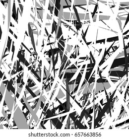 Rough, grungy abstract pattern or texture with random composition of elements