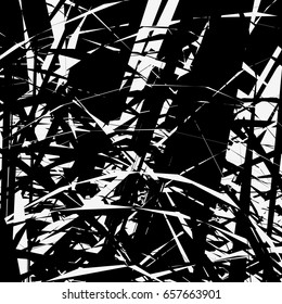 Rough, grungy abstract pattern or texture with random composition of elements