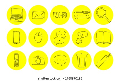 パソコン アイコン 手書き の画像 写真素材 ベクター画像 Shutterstock