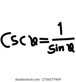 Rough Handwritten Trigonometric Ratios in Black Charcoal