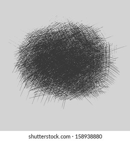 Rough hatching grunge drawing textures set. vector illustration 