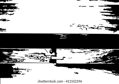 Rough, horizontal, black and white background