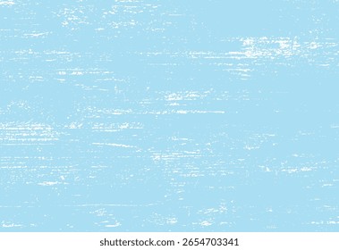 Rough horizontal texture on pastel blue background. White grunge streaks create a distressed vintage look. Perfect for overlays and surface design.
