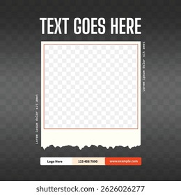 Rough Image Placeholder - Social Media Banner Design for Food Business