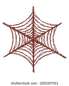 Material de ilustración web de araña de imagen en bruto