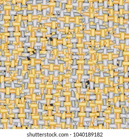 Rough imitation of a wicker mat. Fashion checkered seamless texture.