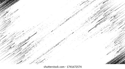 Rough, irregular texture composed of monochrome geometric elements. Overlay distressed grunge background. Abstract vector illustration. Isolated on white background. EPS10