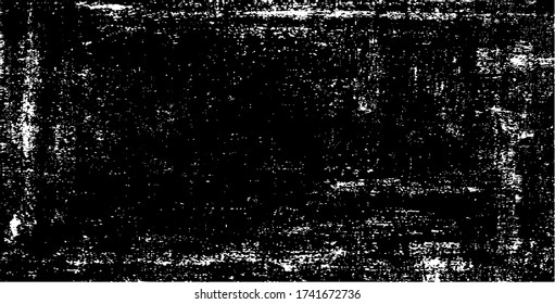 Rough, irregular texture composed of monochrome geometric elements. Overlay distressed grunge background. Abstract vector illustration. Isolated on white background. EPS10