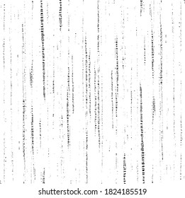 Textura rígida e irregular compuesta de elementos geométricos monocromos. Superponer el fondo gris angustiado. Ilustración del vector abstracto. Aislado sobre fondo blanco. EPS10