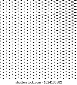 Rough, irregular texture composed of monochrome geometric elements. Overlay distressed grunge background. Abstract vector illustration. Isolated on white background. EPS10