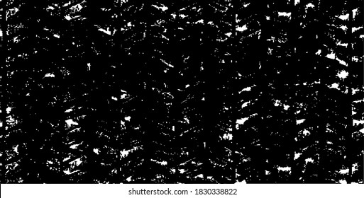 Rough, irregular texture composed of monochrome geometric elements. Overlay distressed grunge background. Abstract vector illustration. Isolated on white background. EPS10