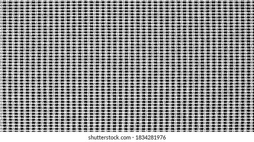 Rough, irregular texture composed of monochrome geometric elements. Overlay distressed grunge background. Abstract vector illustration. Isolated on white background. EPS10
