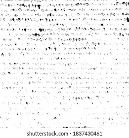 Rough, irregular texture composed of monochrome geometric elements. Overlay distressed grunge background. Abstract vector illustration. Isolated on white background. EPS10