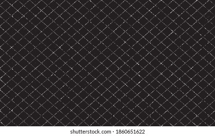 Rough, irregular texture composed of monochrome geometric elements. Overlay distressed grunge background. Abstract vector illustration. Isolated on white background. EPS10