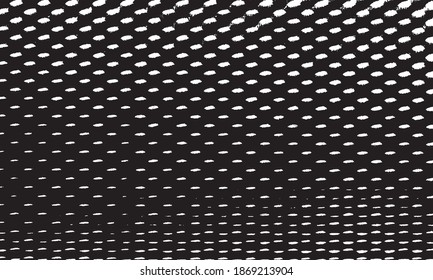 Rough, irregular texture composed of monochrome geometric elements. Overlay distressed grunge background. Abstract vector illustration. Isolated on white background. EPS10