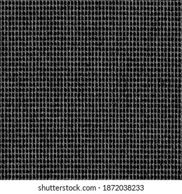 Rough, irregular texture composed of monochrome geometric elements. Overlay distressed grunge background. Abstract vector illustration. Isolated on white background. EPS10