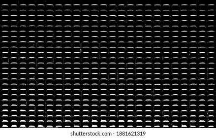 Rough, irregular texture composed of monochrome geometric elements. Overlay distressed grunge background. Abstract vector illustration. Isolated on white background. EPS10