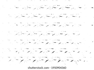 Rough, irregular texture composed of monochrome geometric elements. Overlay distressed grunge background. Abstract vector illustration. Isolated on white background. EPS10