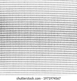 Rough, irregular texture composed of monochrome geometric elements. Overlay distressed grunge background. Abstract vector illustration. Isolated on white background. EPS10