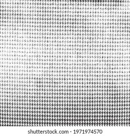 Rough, irregular texture composed of monochrome geometric elements. Overlay distressed grunge background. Abstract vector illustration. Isolated on white background. EPS10