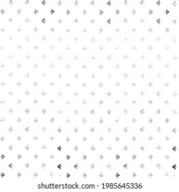 Rough, irregular texture composed of monochrome geometric elements. Overlay distressed grunge background. Abstract vector illustration. Isolated on white background. EPS10