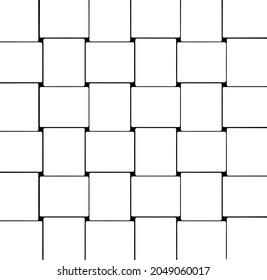 Reiche, unregelmäßige Textur aus monochromen geometrischen Elementen. Overlay bedrückter brüchiger Hintergrund. Abstrakte Vektorgrafik. Einzeln auf weißem Hintergrund. EPS10