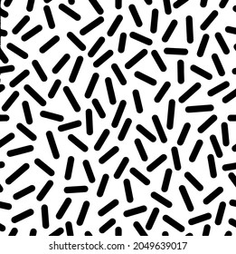 Rough, irregular texture composed of monochrome geometric elements. Overlay distressed grunge background. Abstract vector illustration. Isolated on white background. EPS10
