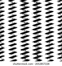 Textura rígida e irregular compuesta de elementos geométricos monocromos. Superponer el fondo gris angustiado. Ilustración del vector abstracto. Aislado sobre fondo blanco. EPS10