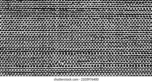 Rough, irregular texture composed of monochrome geometric elements. Overlay distressed grunge background. Abstract vector illustration. Isolated on white background. EPS10