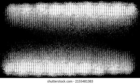 Rough, irregular texture composed of monochrome geometric elements. Overlay distressed grunge background. Abstract vector illustration. Isolated on white background. EPS10