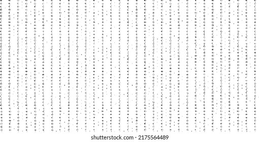 Rough, irregular texture composed of monochrome geometric elements. Overlay distressed grunge background. Abstract vector illustration. Isolated on white background. EPS10