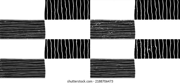 Rough, irregular texture composed of monochrome geometric elements. Overlay distressed grunge background. Abstract vector illustration. Isolated on white background. EPS10
