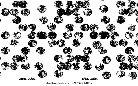 Rough, irregular texture composed of monochrome geometric elements. Overlay distressed grunge background. Abstract vector illustration. Isolated on white background. EPS10