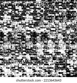 Textura rígida e irregular compuesta de elementos geométricos monocromos. Superponer el fondo gris angustiado. Ilustración del vector abstracto. Aislado sobre fondo blanco. EPS10