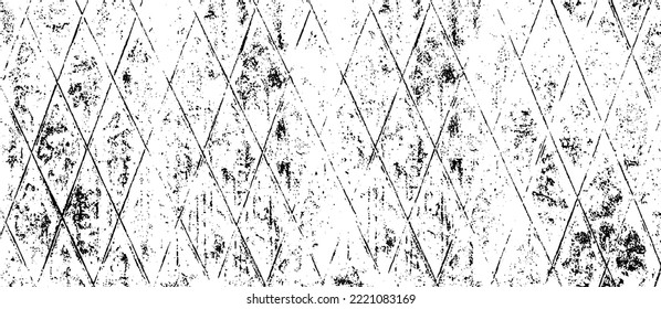 Rough, irregular texture composed of monochrome geometric elements. Overlay distressed grunge background. Abstract vector illustration. Isolated on white background. EPS10