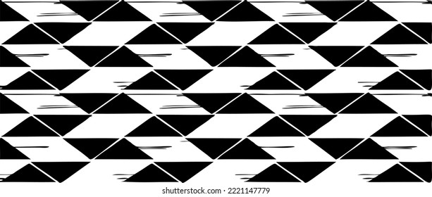 Rough, irregular texture composed of monochrome geometric elements. Overlay distressed grunge background. Abstract vector illustration. Isolated on white background. EPS10