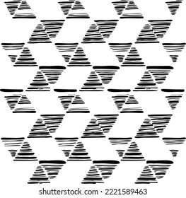 Rough, irregular texture composed of monochrome geometric elements. Overlay distressed grunge background. Abstract vector illustration. Isolated on white background. EPS10