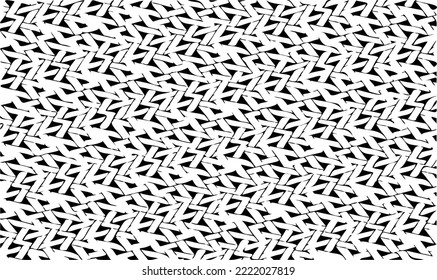Rough, irregular texture composed of monochrome geometric elements. Overlay distressed grunge background. Abstract vector illustration. Isolated on white background. EPS10