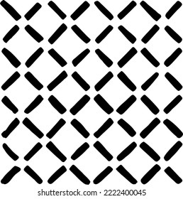 Reiche, unregelmäßige Textur aus monochromen geometrischen Elementen. Overlay bedrückter brüchiger Hintergrund. Abstrakte Vektorgrafik. Einzeln auf weißem Hintergrund. EPS10
