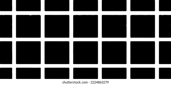 Rough, irregular texture composed of monochrome geometric elements. Overlay distressed grunge background. Abstract vector illustration. Isolated on white background. EPS10