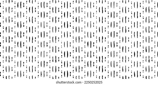 Rough, irregular texture composed of monochrome geometric elements. Overlay distressed grunge background. Abstract vector illustration. Isolated on white background. EPS10