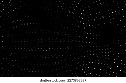 Rough, irregular texture composed of monochrome geometric elements. Overlay distressed grunge background. Abstract vector illustration. Isolated on white background. EPS10