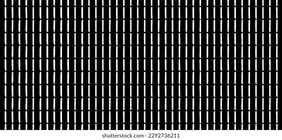 Rough, irregular texture composed of monochrome geometric elements. Overlay distressed grunge background. Abstract vector illustration. Isolated on white background. EPS10