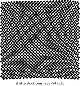 Rough, irregular texture composed of monochrome geometric elements. Overlay distressed grunge background. Abstract vector illustration. Isolated on white background. EPS10