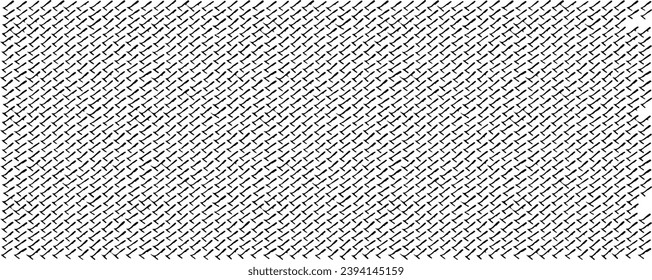 Rough, irregular texture composed of monochrome geometric elements. Overlay distressed grunge background. Abstract vector illustration. Isolated on white background. EPS10