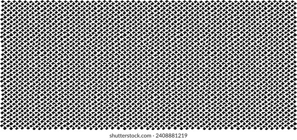 Rough, irregular texture composed of monochrome geometric elements. Overlay distressed grunge background. Abstract vector illustration. Isolated on white background. EPS10
